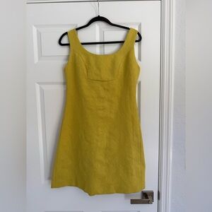 Anthropologie Mustard Mini Dress
